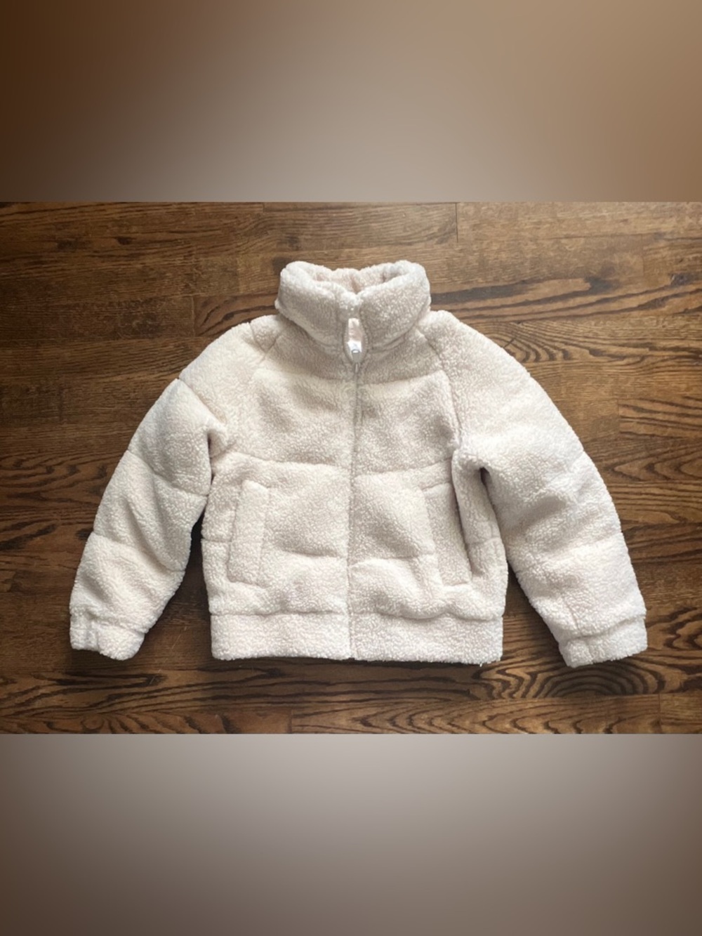 art class Cream Sherpa Zip-Up Hoodie Jacket